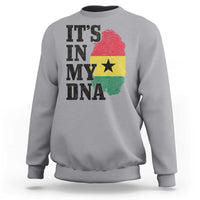 Its In My DNA Ghana Sweatshirt Fingerprint Flag Proud Ghanaian Heritage Ghanese Roots