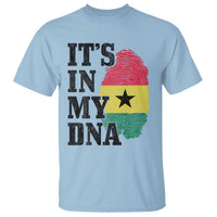 Its In My DNA Ghana T Shirt Fingerprint Flag Proud Ghanaian Heritage Ghanese Roots