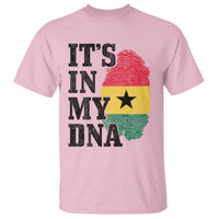 Its In My DNA Ghana T Shirt Fingerprint Flag Proud Ghanaian Heritage Ghanese Roots