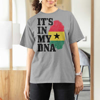 Its In My DNA Ghana T Shirt For Women Fingerprint Flag Proud Ghanaian Heritage Ghanese Roots