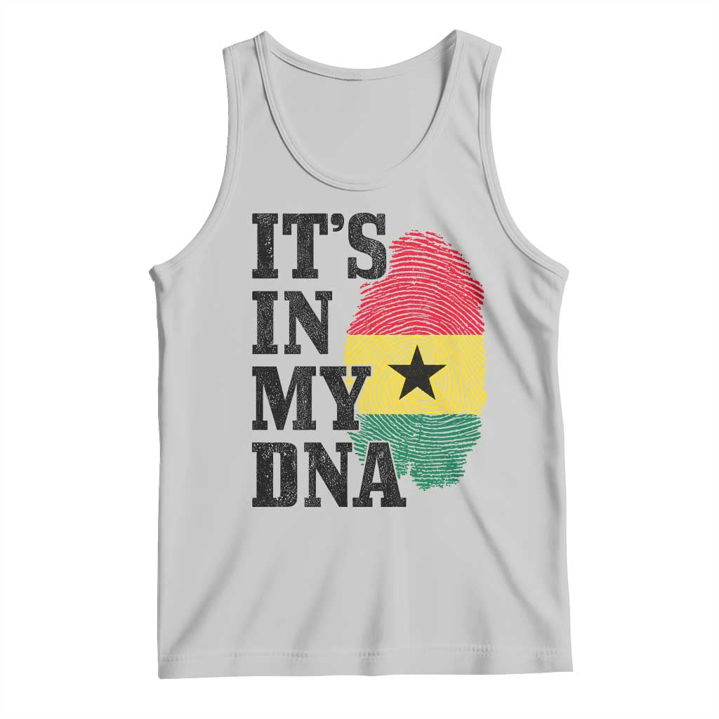 Its In My DNA Ghana Tank Top Fingerprint Flag Proud Ghanaian Heritage Ghanese Roots