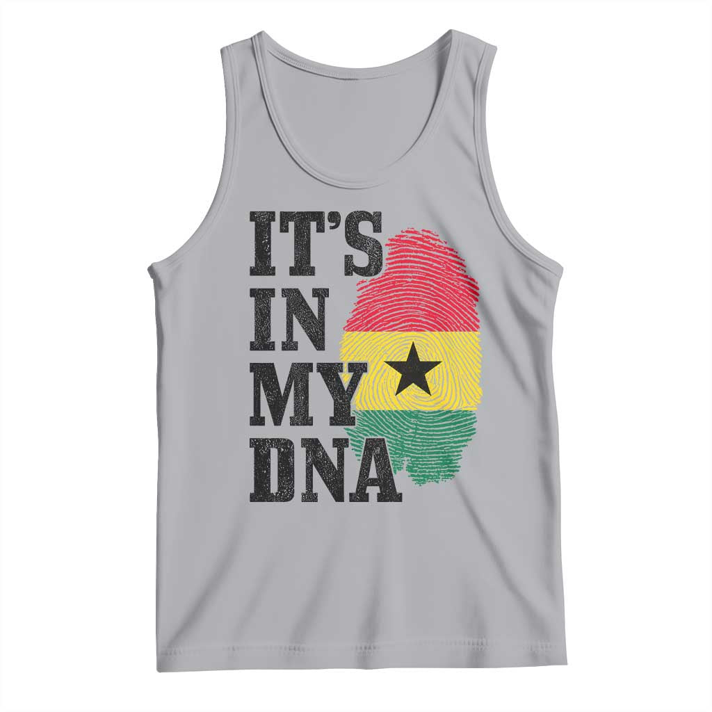 Its In My DNA Ghana Tank Top Fingerprint Flag Proud Ghanaian Heritage Ghanese Roots