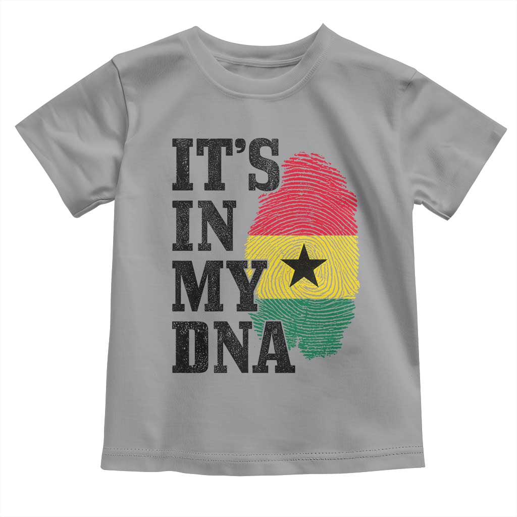 Its In My DNA Ghana Toddler T Shirt Fingerprint Flag Proud Ghanaian Heritage Ghanese Roots