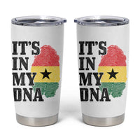 Its In My DNA Ghana Tumbler Cup Fingerprint Flag Proud Ghanaian Heritage Ghanese Roots
