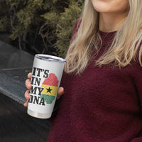 Its In My DNA Ghana Tumbler Cup Fingerprint Flag Proud Ghanaian Heritage Ghanese Roots