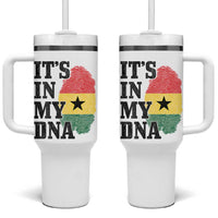 Its In My DNA Ghana Tumbler With Handle Fingerprint Flag Proud Ghanaian Heritage Ghanese Roots
