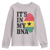 Its In My DNA Ghana Youth Sweatshirt Fingerprint Flag Proud Ghanaian Heritage Ghanese Roots