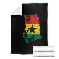 Its In My DNA Ghana Throw Blanket Proud Ghanaian Heritage Ghanese Roots Vintage Ghana Map Flag