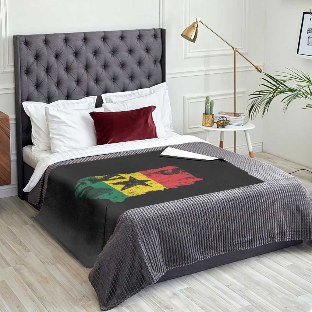 Its In My DNA Ghana Throw Blanket Proud Ghanaian Heritage Ghanese Roots Vintage Ghana Map Flag
