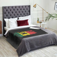 Its In My DNA Ghana Throw Blanket Proud Ghanaian Heritage Ghanese Roots Vintage Ghana Map Flag