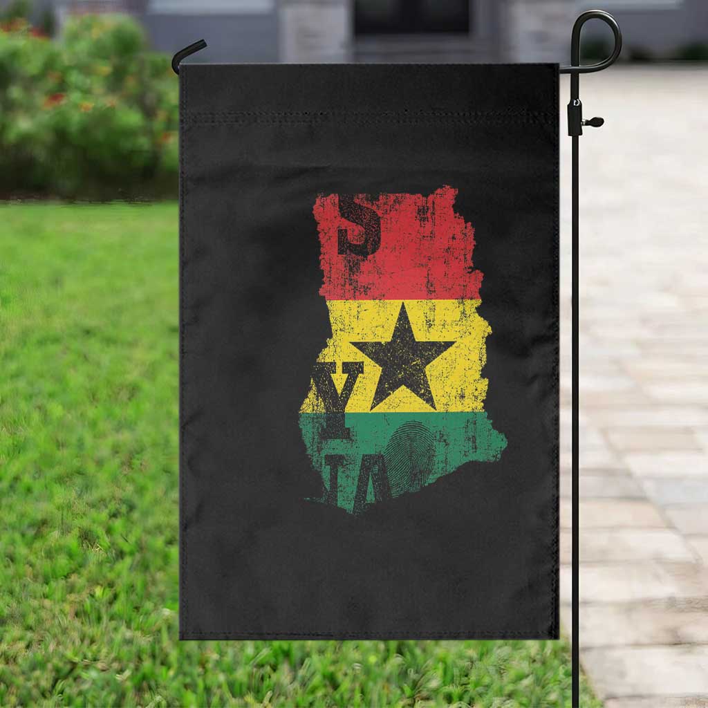 Its In My DNA Ghana Garden Flag Proud Ghanaian Heritage Ghanese Roots Vintage Ghana Map Flag