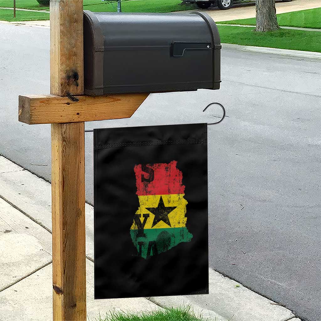Its In My DNA Ghana Garden Flag Proud Ghanaian Heritage Ghanese Roots Vintage Ghana Map Flag