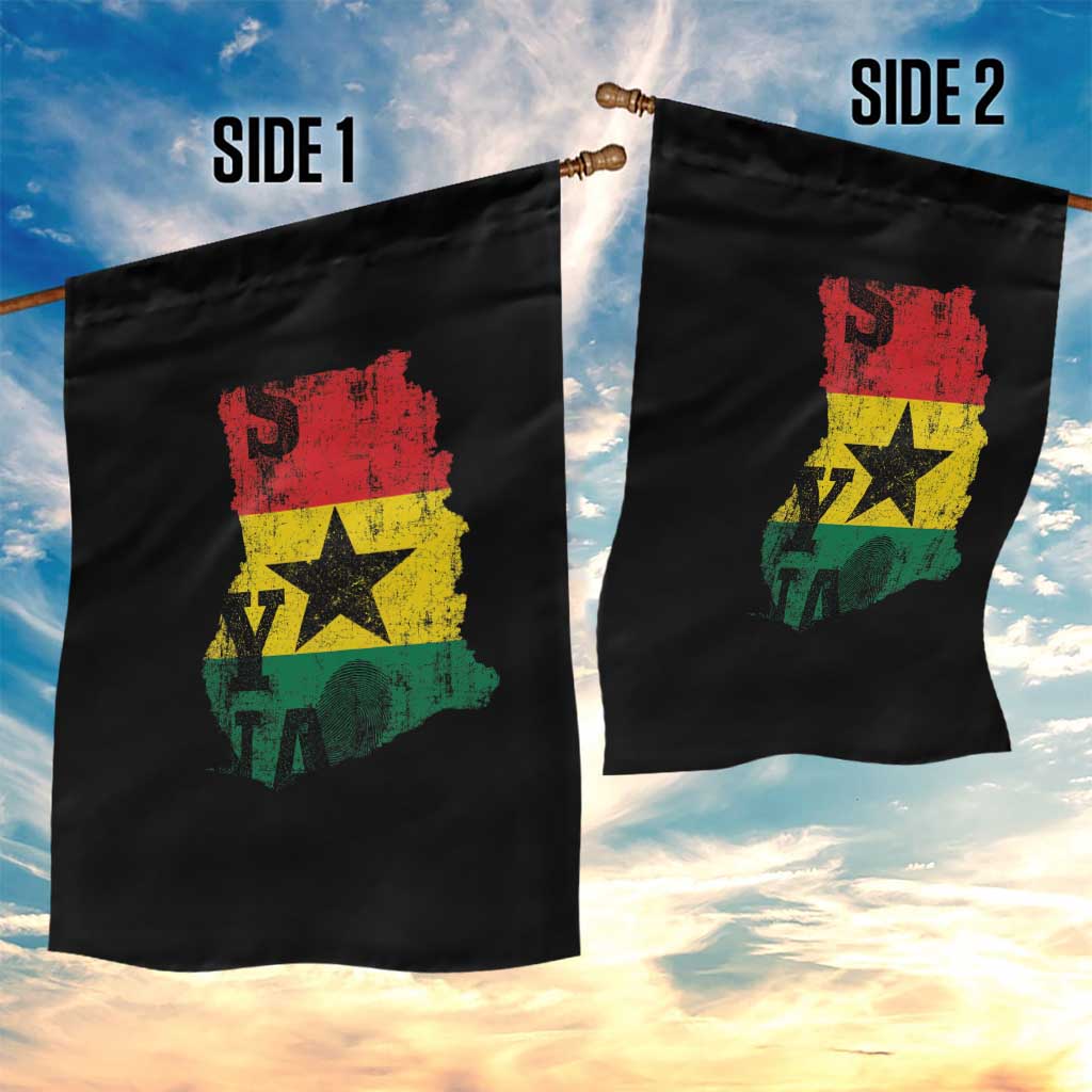 Its In My DNA Ghana Garden Flag Proud Ghanaian Heritage Ghanese Roots Vintage Ghana Map Flag