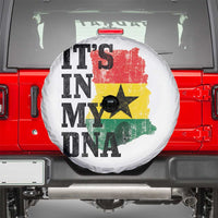 Its In My DNA Ghana Spare Tire Cover Proud Ghanaian Heritage Ghanese Roots Vintage Ghana Map Flag