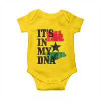 Its In My DNA Ghana Baby Onesie Proud Ghanaian Heritage Ghanese Roots Vintage Ghana Map Flag