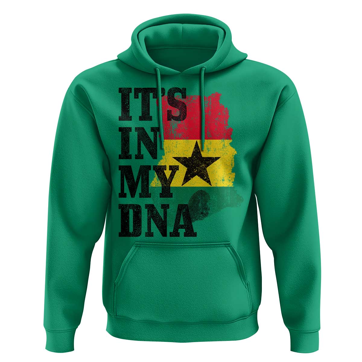 Its In My DNA Ghana Hoodie Proud Ghanaian Heritage Ghanese Roots Vintage Ghana Map Flag
