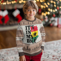 Its In My DNA Ghana Ugly Christmas Sweater Proud Ghanaian Heritage Ghanese Roots Vintage Ghana Map Flag