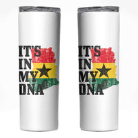 Its In My DNA Ghana Skinny Tumbler Proud Ghanaian Heritage Ghanese Roots Vintage Ghana Map Flag