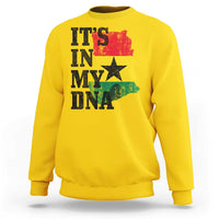 Its In My DNA Ghana Sweatshirt Proud Ghanaian Heritage Ghanese Roots Vintage Ghana Map Flag
