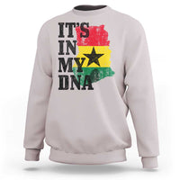 Its In My DNA Ghana Sweatshirt Proud Ghanaian Heritage Ghanese Roots Vintage Ghana Map Flag