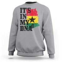 Its In My DNA Ghana Sweatshirt Proud Ghanaian Heritage Ghanese Roots Vintage Ghana Map Flag
