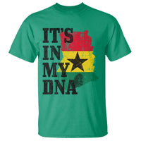 Its In My DNA Ghana T Shirt Proud Ghanaian Heritage Ghanese Roots Vintage Ghana Map Flag