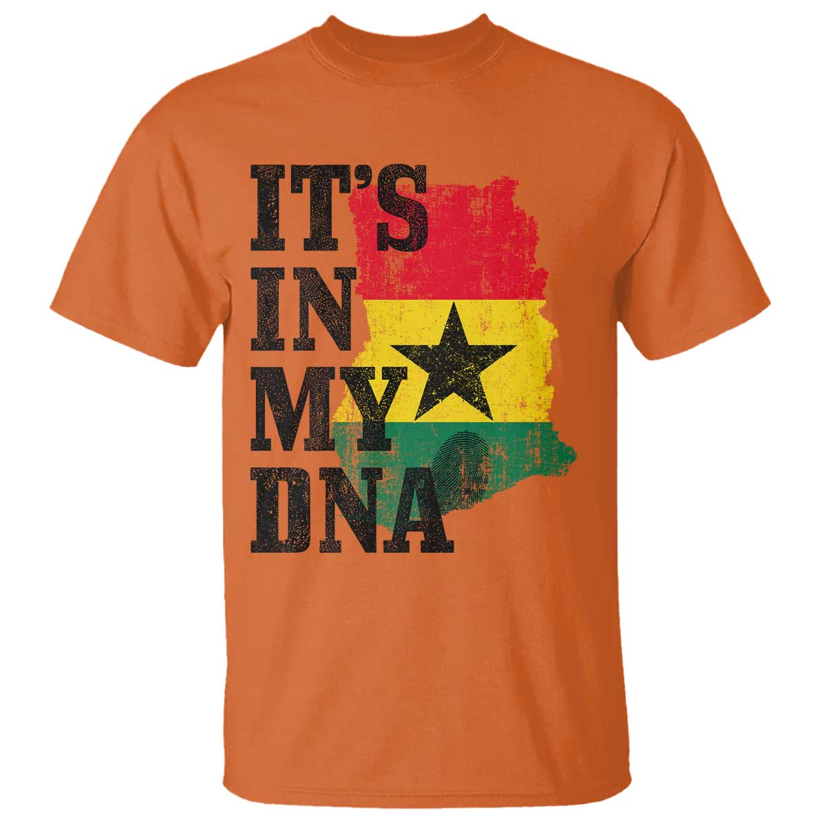 Its In My DNA Ghana T Shirt Proud Ghanaian Heritage Ghanese Roots Vintage Ghana Map Flag