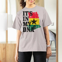 Its In My DNA Ghana T Shirt For Women Proud Ghanaian Heritage Ghanese Roots Vintage Ghana Map Flag