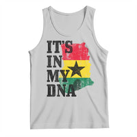 Its In My DNA Ghana Tank Top Proud Ghanaian Heritage Ghanese Roots Vintage Ghana Map Flag