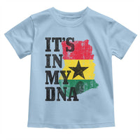 Its In My DNA Ghana Toddler T Shirt Proud Ghanaian Heritage Ghanese Roots Vintage Ghana Map Flag