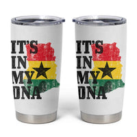 Its In My DNA Ghana Tumbler Cup Proud Ghanaian Heritage Ghanese Roots Vintage Ghana Map Flag
