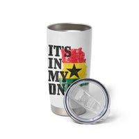 Its In My DNA Ghana Tumbler Cup Proud Ghanaian Heritage Ghanese Roots Vintage Ghana Map Flag