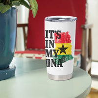 Its In My DNA Ghana Tumbler Cup Proud Ghanaian Heritage Ghanese Roots Vintage Ghana Map Flag