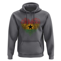 Ghana Flag Heart Ghanaian Flag Hoodie Heart Fireworks Patriotic Independence Day Celebration Graphic