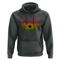 Ghana Flag Heart Ghanaian Flag Hoodie Heart Fireworks Patriotic Independence Day Celebration Graphic