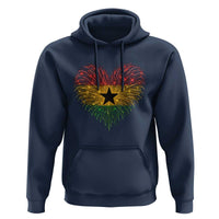 Ghana Flag Heart Ghanaian Flag Hoodie Heart Fireworks Patriotic Independence Day Celebration Graphic
