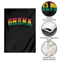 Vintage Ghana Flag Varsity Garden Flag Classic Ghanaian Pride Heritage Graphic