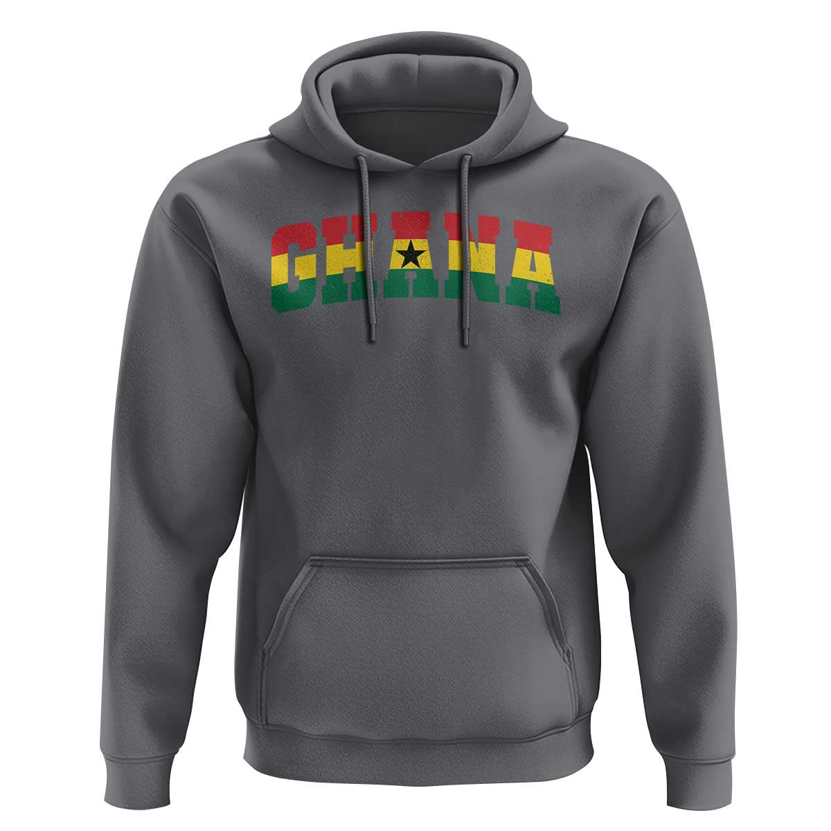 Vintage Ghana Flag Varsity Hoodie Classic Ghanaian Pride Heritage Graphic