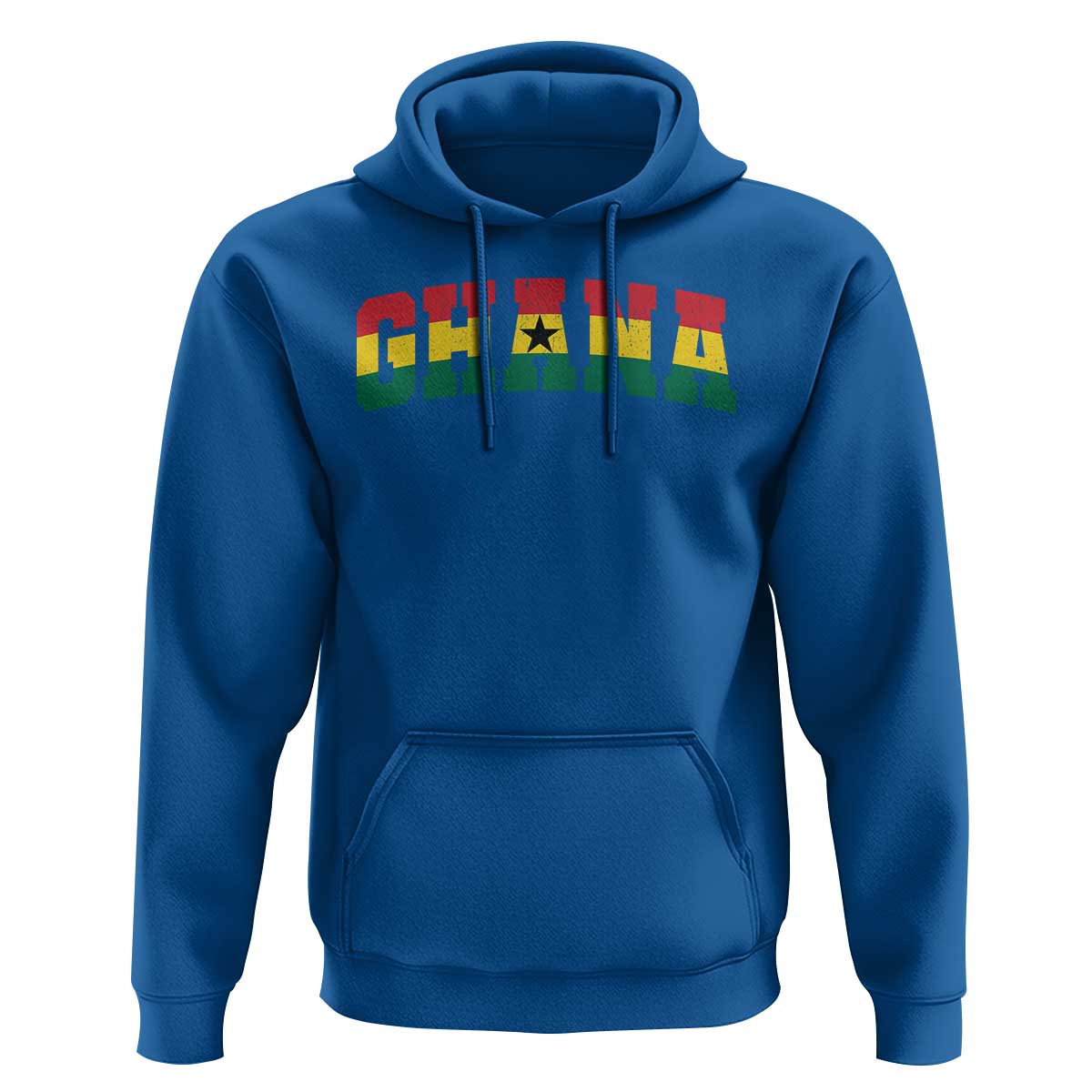 Vintage Ghana Flag Varsity Hoodie Classic Ghanaian Pride Heritage Graphic