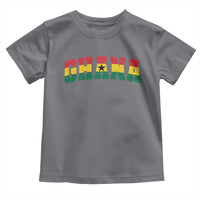 Vintage Ghana Flag Varsity Toddler T Shirt Classic Ghanaian Pride Heritage Graphic