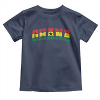Vintage Ghana Flag Varsity Toddler T Shirt Classic Ghanaian Pride Heritage Graphic