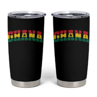 Vintage Ghana Flag Varsity Tumbler Cup Classic Ghanaian Pride Heritage Graphic