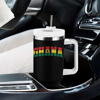 Vintage Ghana Flag Varsity Tumbler With Handle Classic Ghanaian Pride Heritage Graphic