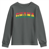 Vintage Ghana Flag Varsity Youth Sweatshirt Classic Ghanaian Pride Heritage Graphic
