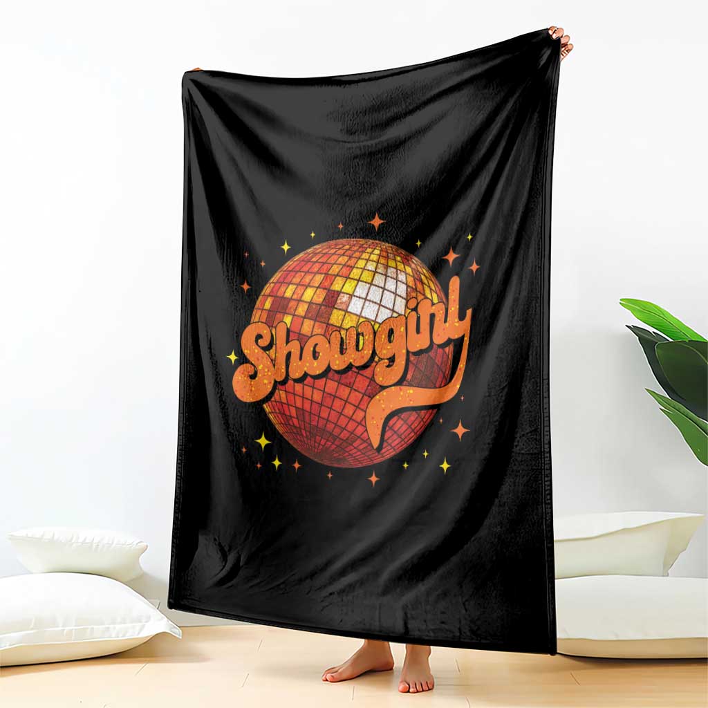 Showgirl Throw Blanket Orange Show Girl Concert Country Music Fan Gift