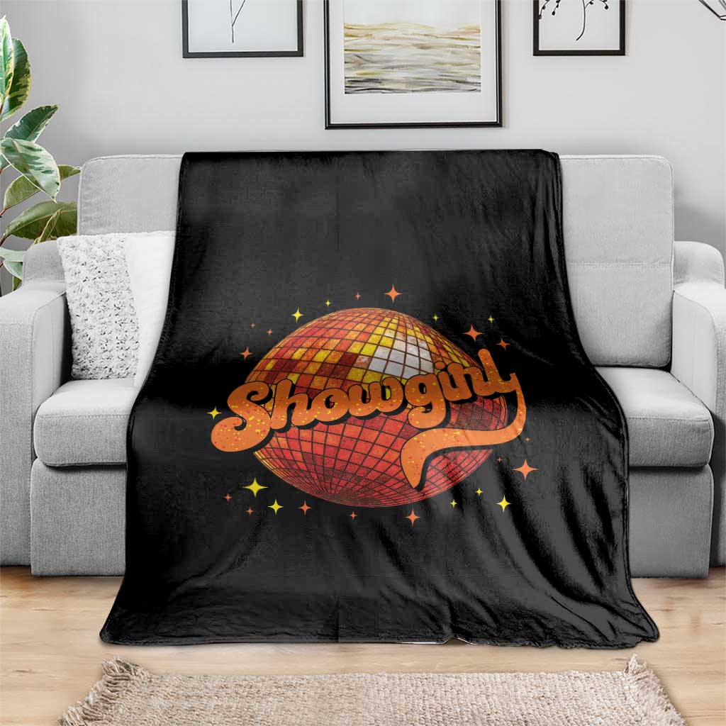 Showgirl Throw Blanket Orange Show Girl Concert Country Music Fan Gift