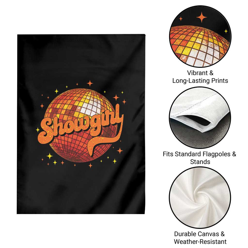 Showgirl Garden Flag Orange Show Girl Concert Country Music Fan Gift
