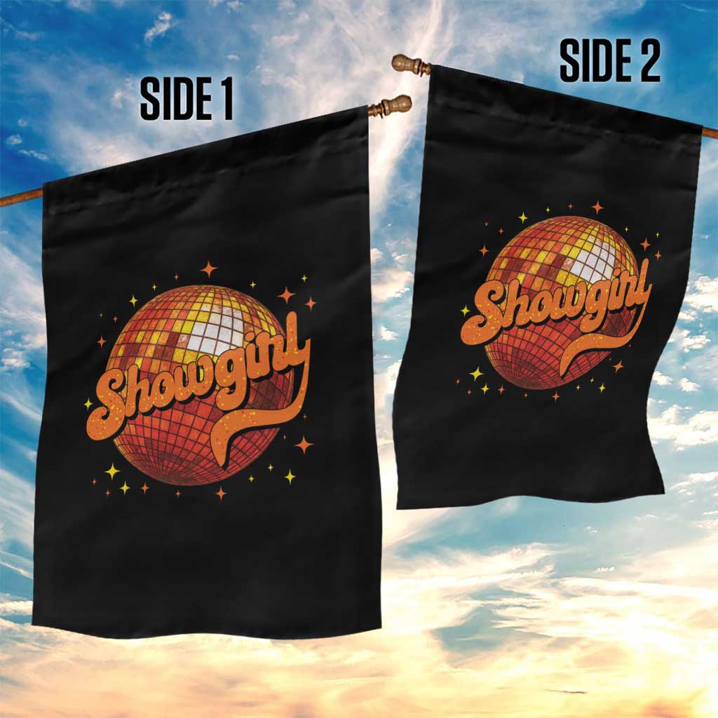 Showgirl Garden Flag Orange Show Girl Concert Country Music Fan Gift