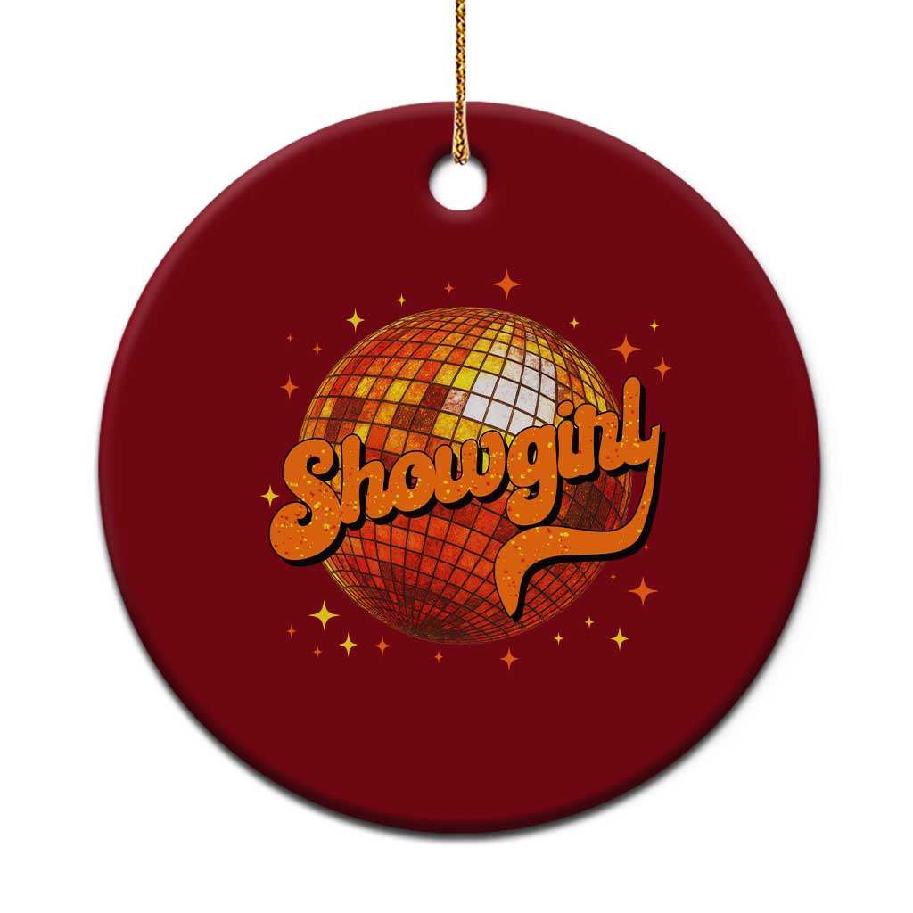 Showgirl Ceramic Ornament Orange Show Girl Concert Country Music Fan Gift