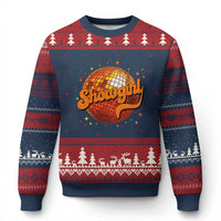 Showgirl Ugly Christmas Sweater Orange Show Girl Concert Country Music Fan Gift